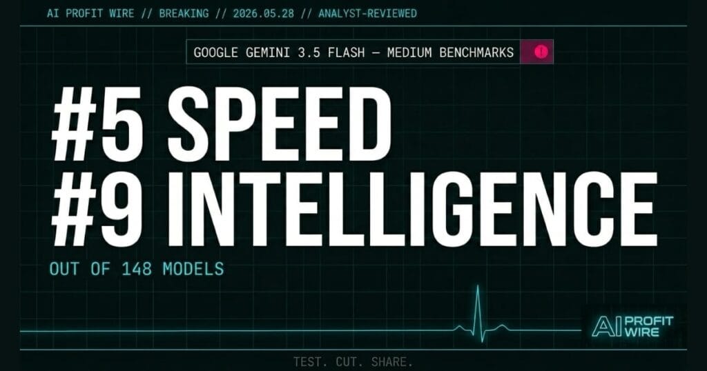 Google Gemini 3.5 Flash (medium) Benchmarks Released