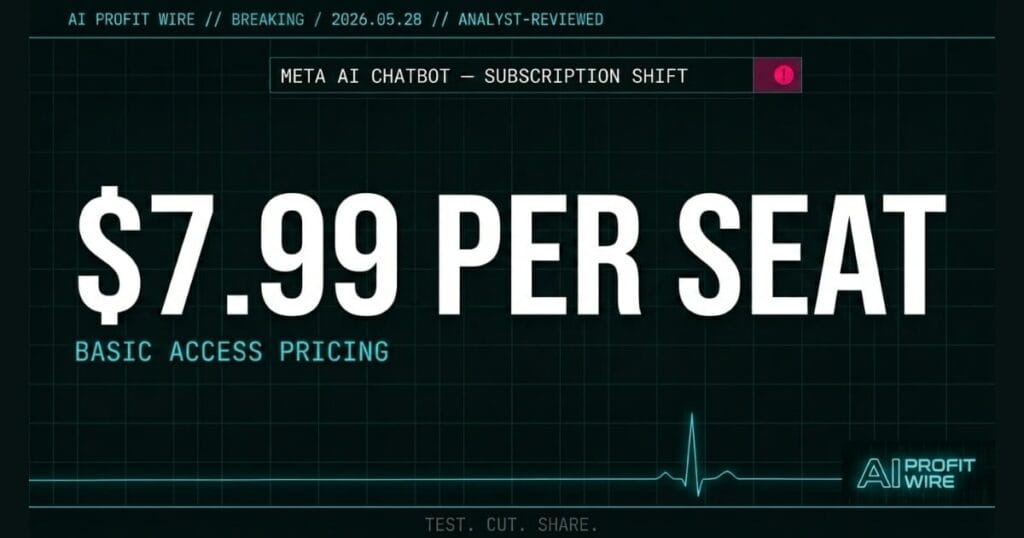 Meta to Sell AI Chatbot Subscriptions to Offset Spending