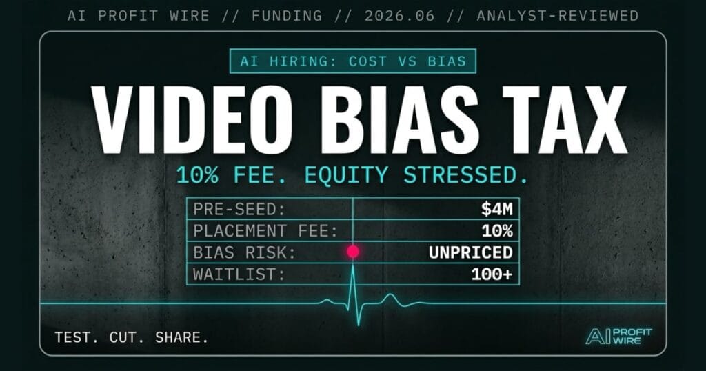 Fika Jobs AI video interview platform showing 10 percent placement fee versus traditional recruiter costs