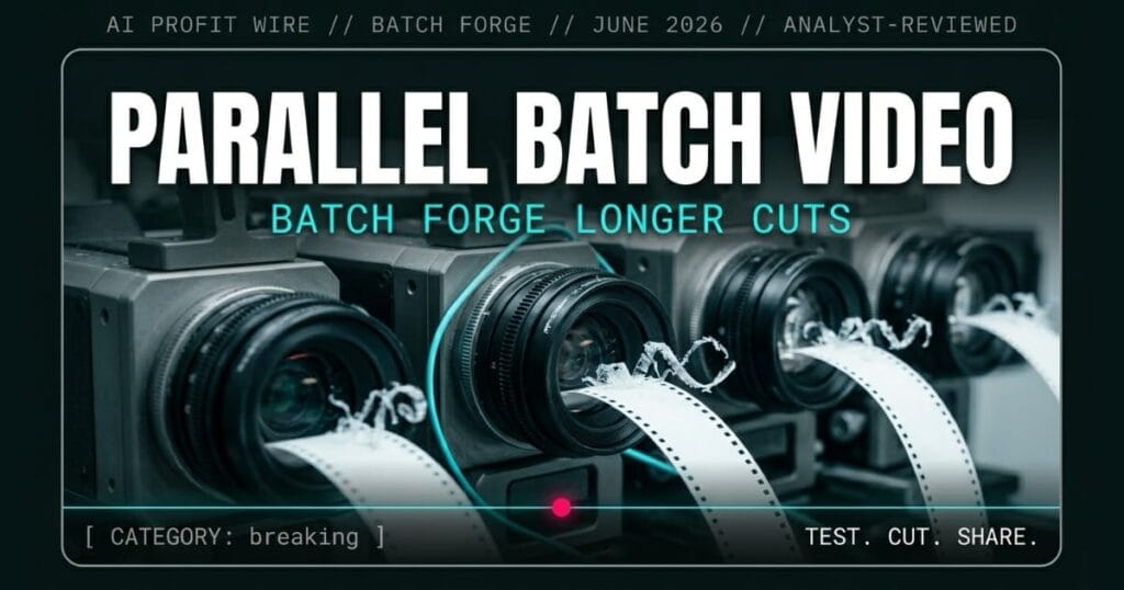 AI Profit Wire intelligence briefing on Google Vids Veo parallel video generation features.