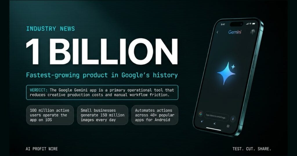 Google Gemini App Hits 1 Billion Monthly Users: SMB Marketing Use Soars